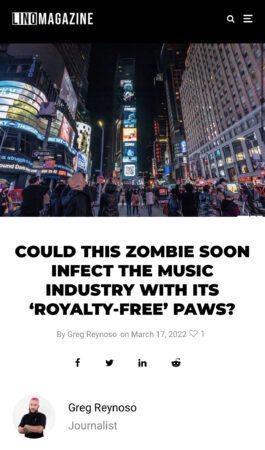 Could This Zombie Soon Infect the Music Industry With Its ‘Royalty-Free’ Paws?